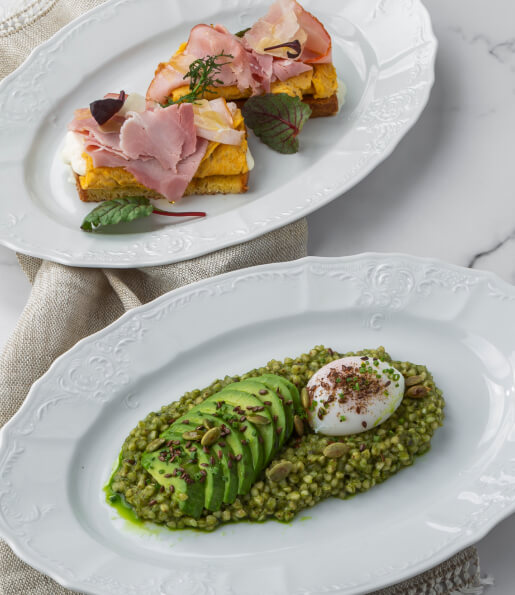 Меню завтраков в ресторане Villa Verde